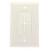 Split Plate w/Flexible Opening White