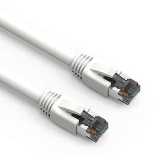 15Ft Cat.8 S/FTP Ethernet Network Cable 2GHz 40G White