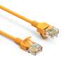 50Ft Cat6A UTP Slim Ethernet Network Booted Cable 28AWG Yellow