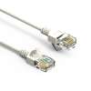 3Ft Cat6A UTP Slim Ethernet Network Booted Cable 28AWG White