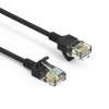 3Ft Cat6A UTP Slim Ethernet Network Booted Cable 28AWG Black