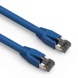3Ft Cat.8 S/FTP Ethernet Network Cable 2GHz 40G Blue