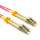2m LC-LC 40/100G OM4 Erika Violet 50/125 MultiMode Duplex Fiber Patch Cable
