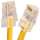 12Ft Cat.5E UTP Ethernet Network Non Booted Cable Yellow