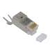 RJ45 CAT.7 Shielded Plug Solid 50Micron 3 Prong 20pcs