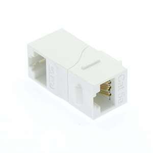 Cat.5E Right Angle Keystone Coupler White