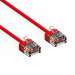 10Ft Cat6A UTP Super-Slim Ethernet Network Cable 32AWG Red