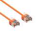 10Ft Cat6A UTP Super-Slim Ethernet Network Cable 32AWG Orange