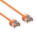 6Ft Cat6A UTP Super-Slim Ethernet Network Cable 32AWG Orange