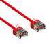 4Ft Cat6A UTP Super-Slim Ethernet Network Cable 32AWG Red