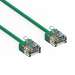 1.5Ft Cat6A UTP Super-Slim Ethernet Network Cable 32AWG Green